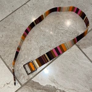 Striped adjustable belt from AS Designs.